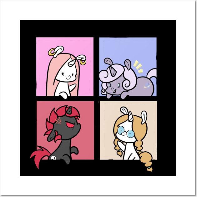 The Unicorn Bunch Wall Art by Ms.Tiny